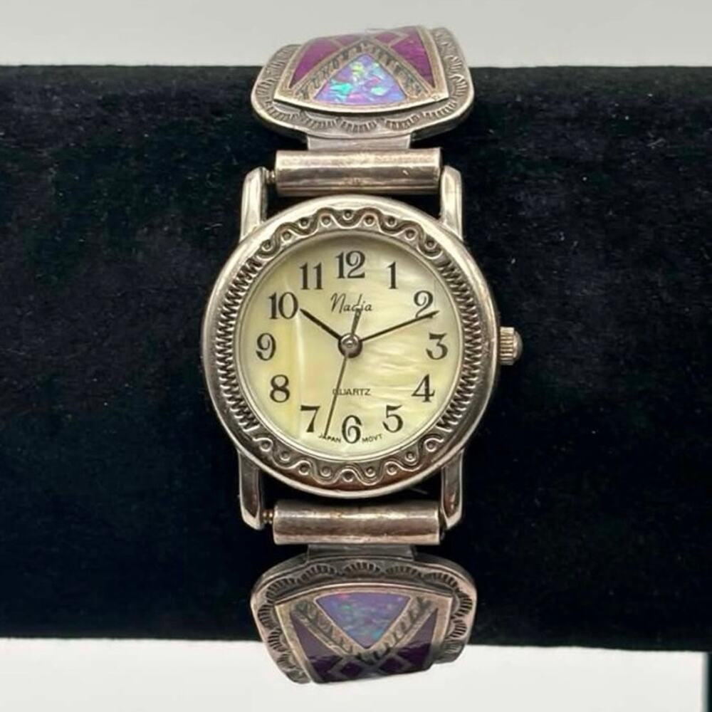Silver & Purple Nadia Watch